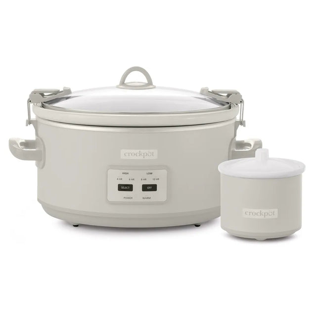 7 Quart Cook & Carry Slow Cooker Mushroom Portable Family Size Crock Pot