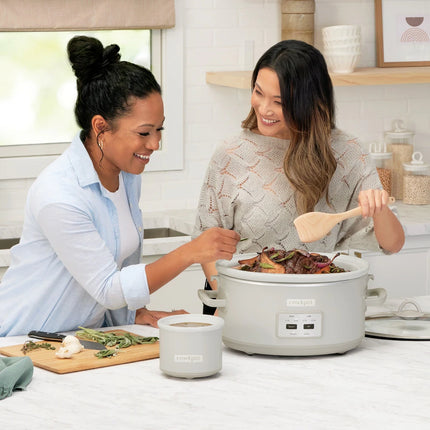 7 Quart Cook & Carry Slow Cooker Mushroom Portable Family Size Crock Pot