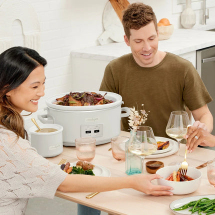 7 Quart Cook & Carry Slow Cooker Mushroom Portable Family Size Crock Pot