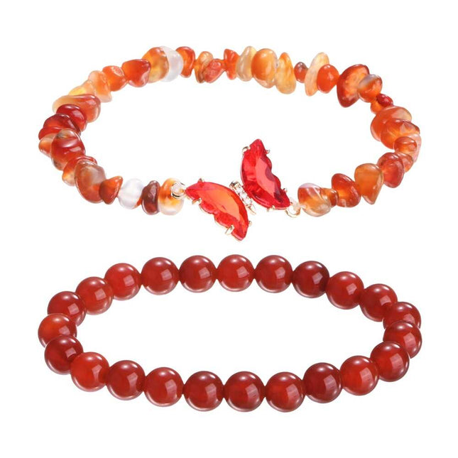 Amethyst Crystal Beaded Bracelet for Women, One Size, Natural Stone Jewelry