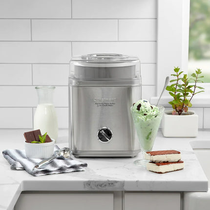 2-Qt Frozen Yogurt Sorbet & Ice Cream Maker Home Dessert Machine