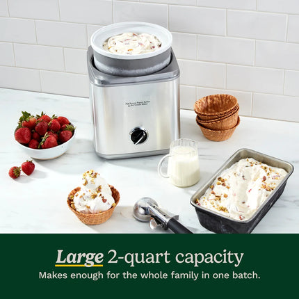 2-Qt Frozen Yogurt Sorbet & Ice Cream Maker Home Dessert Machine
