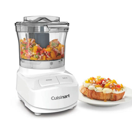 3-Cup Mini Chopper White Compact Electric Food Chopper Kitchen Tool