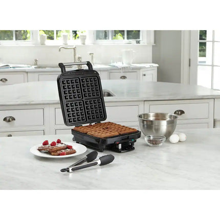 4-Slice Belgian Waffle Maker Nonstick Electric Breakfast Waffle Iron