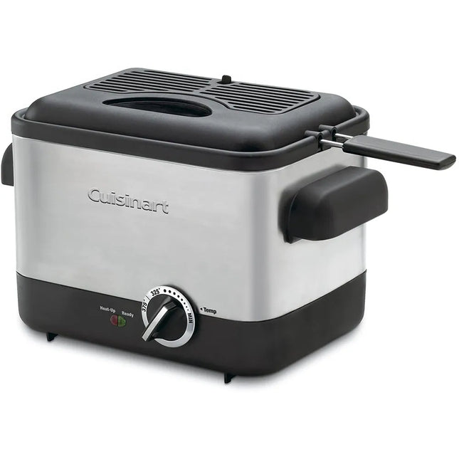 Small Compact Deep Fryer Kitchen Appliance for Crispy Fried Foods