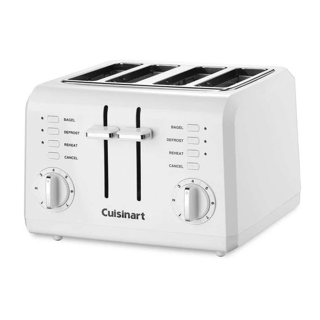 CPT-142P1 4-Slice Compact Toaster Extra Wide Slots Stainless Steel Black