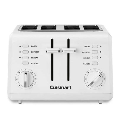 CPT-142P1 4-Slice Compact Toaster Extra Wide Slots Stainless Steel Black