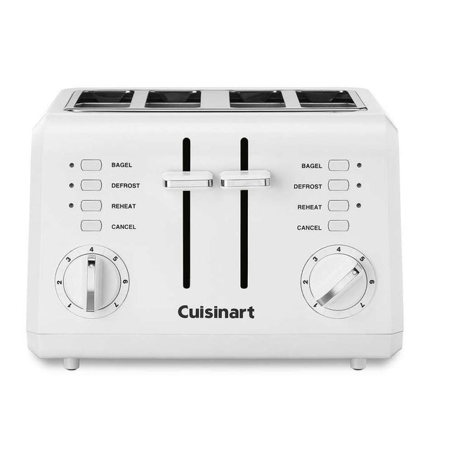 CPT-142P1 4-Slice Compact Toaster Extra Wide Slots Stainless Steel Black