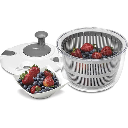 5 Quart Salad Spinner CTG-00-SASG White Gray Vegetable Washer Dryer
