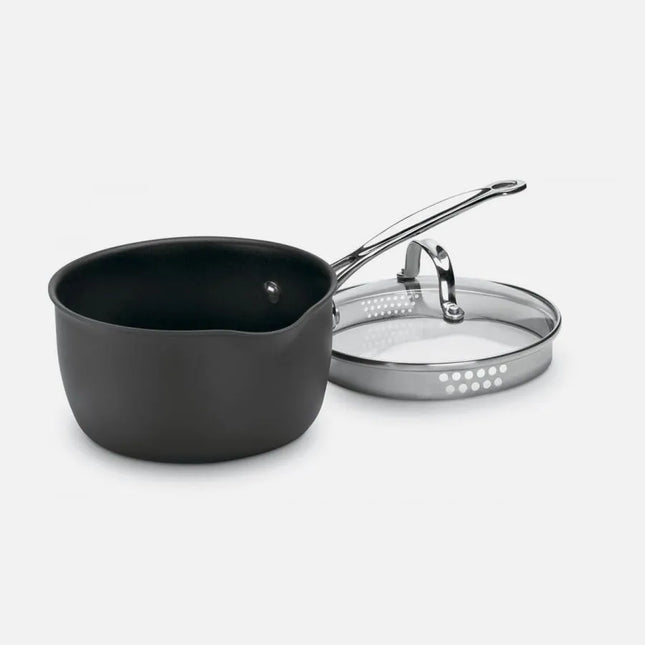 Chef's Classic 2 Qt. Nonstick Hard Anodized Saucepan with Cover