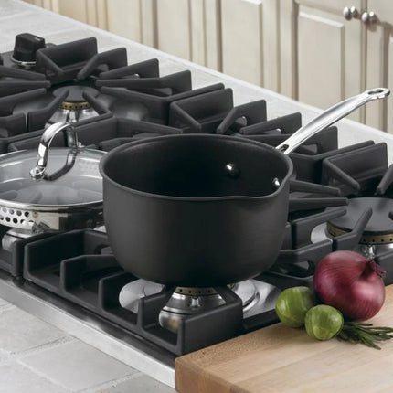 Chef's Classic 2 Qt. Nonstick Hard Anodized Saucepan with Cover