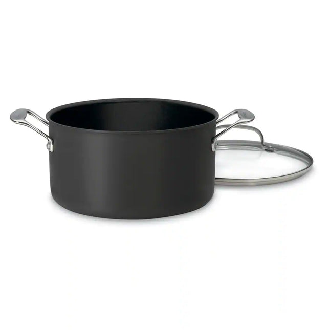 Chef's Classic 6 Qt Nonstick Hard Anodized Stockpot with Cover Lid