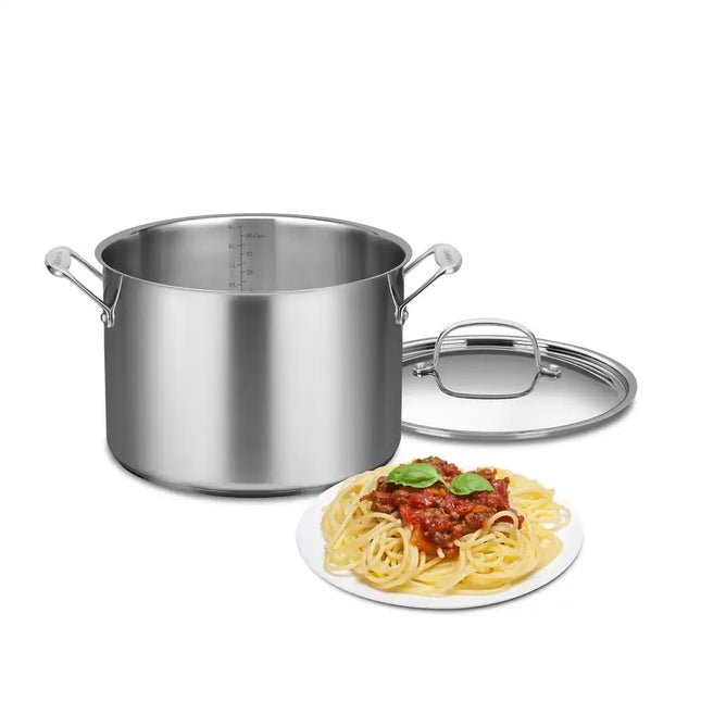 Chef's Classic 12 Qt Stainless Steel Stockpot with Cover Large Cooking Pot
