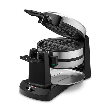 Belgian Waffle Maker Double Flip Rotating Nonstick Cooking Machine