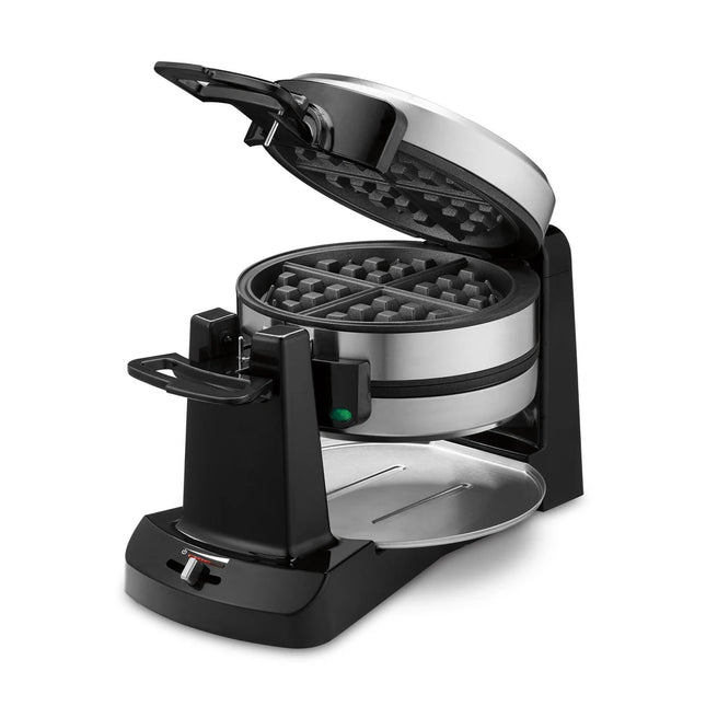 Belgian Waffle Maker Double Flip Rotating Nonstick Cooking Machine