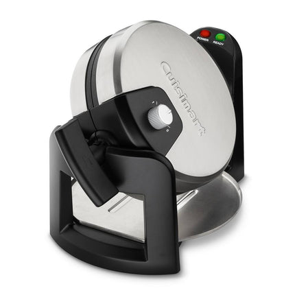 Round Flip Belgian Waffle Maker, Nonstick Electric Waffle Iron, Classic Breakfast Maker