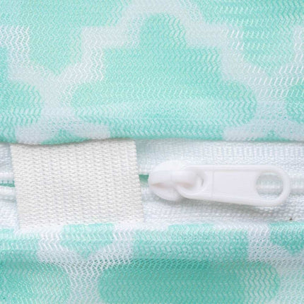 Set of 6 Mesh Laundry Bags DII Aqua Lattice Design for Clothing Protection
