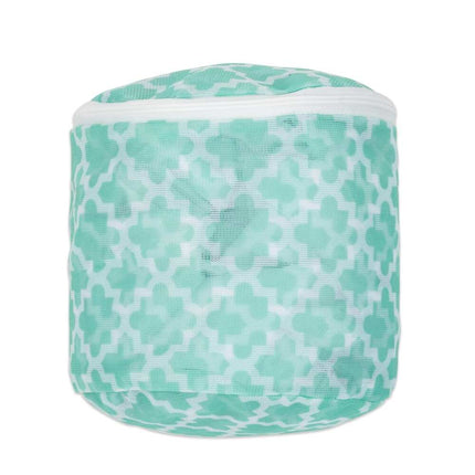 Set of 6 Mesh Laundry Bags DII Aqua Lattice Design for Clothing Protection