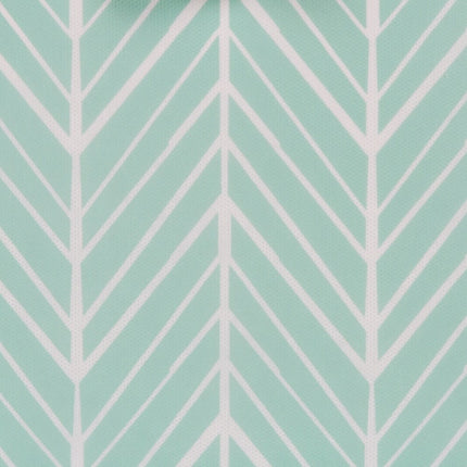 Nonwoven Polyester Cube Storage Bin Herringbone Small Set of 2 Mint