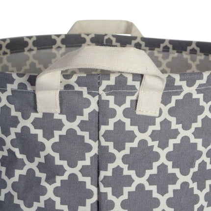 DII Cotton Poly Laundry Bin Rectangle Set of 2 Collapsible Storage Baskets