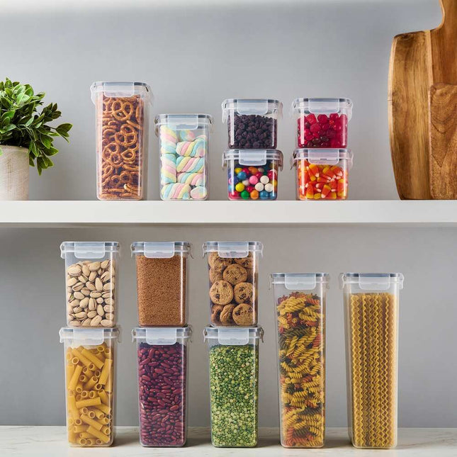 14-Pack Airtight Food Storage Containers with Lids for Kitchen Organization