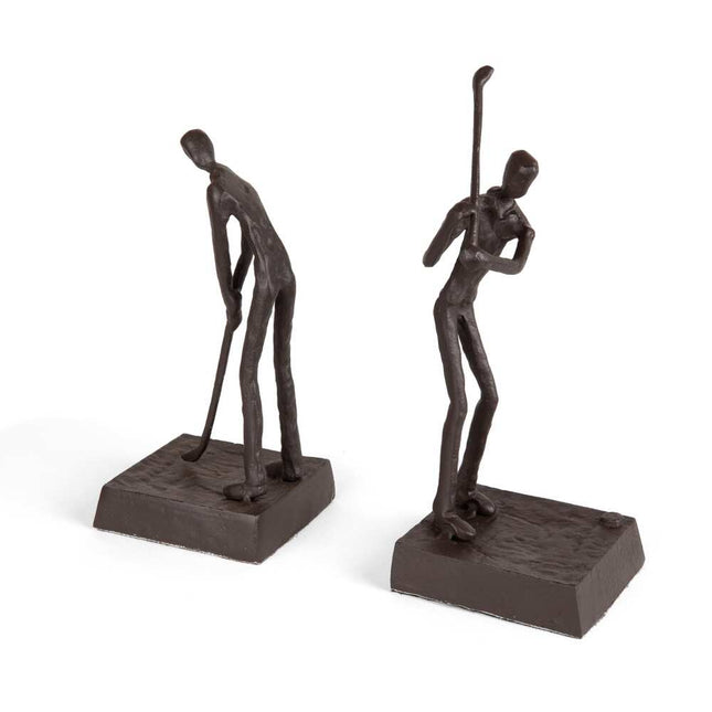 Golfers Iron Bookends – Stylish Home & Office Decor