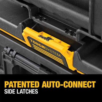 ToughSystem 2.0 21.75 in Medium Tool Box Black Yellow Heavy Duty Storage