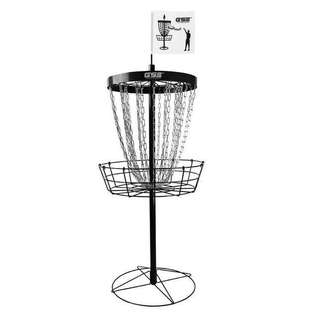 Deluxe 24-Chain Disc Golf Basket – Portable PRO Practice Goal