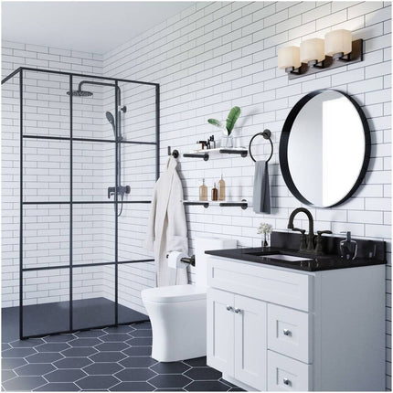 Graz Park Wall Mounted Towel Ring 6-13/16 Inch Bathroom Hand Towel Holder