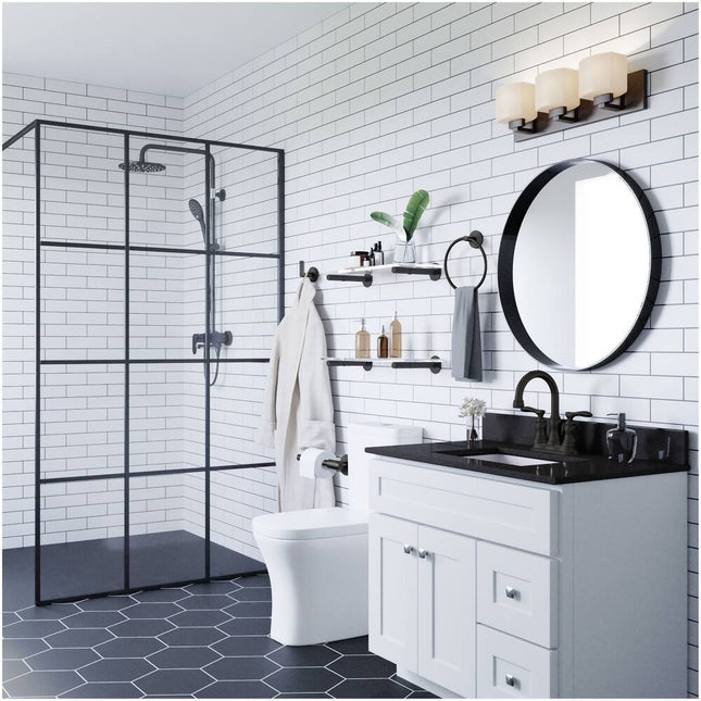 Graz Park Wall Mounted Towel Ring 6-13/16 Inch Bathroom Hand Towel Holder