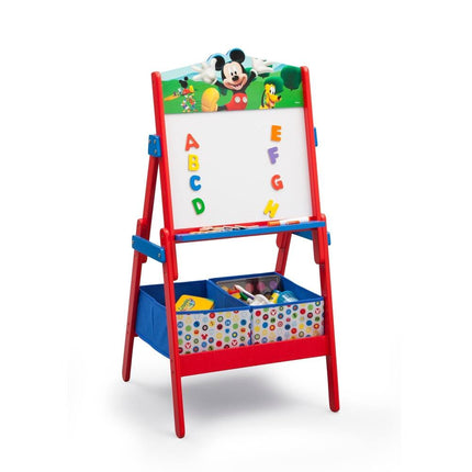 Mickey Mouse Kids Activity Easel, Dry Erase Board with Magnetic Letters Multi Fun Learning