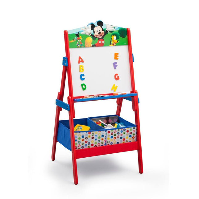 Mickey Mouse Kids Activity Easel, Dry Erase Board with Magnetic Letters Multi Fun Learning