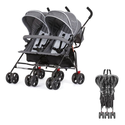 Volgo Twin Umbrella Stroller Lightweight Double Baby Stroller for Travel