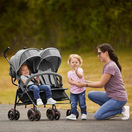 Volgo Twin Umbrella Stroller Lightweight Double Baby Stroller for Travel
