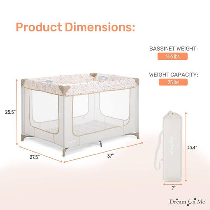 Zodiak Portable Playard Compact Durable Foldable Play Pen with Carry Bag