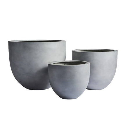 Long Beach Fiberstone Egg Planter Pot for Stylish Indoor and Outdoor Plant Display