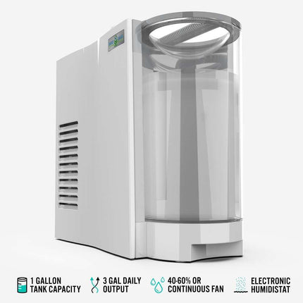 EVDC300 Energy Smart Evaporative Humidifier, 1-Gallon with Auto Shut-Off