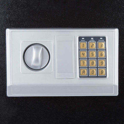 Electronic Combination Safe 14" x 12" x 20" Steel Strongbox with Keypad & Override Key