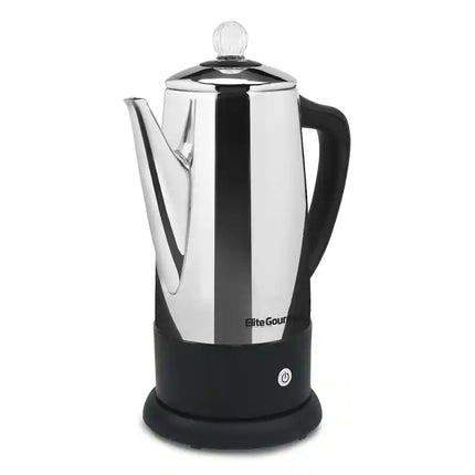 12 Cup Percolator Stainless Steel Coffee Maker EC120 Durable Brew Pot