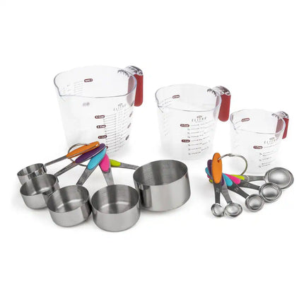 13 Piece Kitchen Measuring Set Cups and Spoons for Cooking Baking