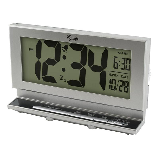 Equity 2-Inch Digital LCD Alarm Clock with Night Vision Display 30041
