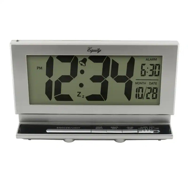 Equity 2-Inch Digital LCD Alarm Clock with Night Vision Display 30041