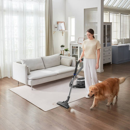 Bagless Canister Vacuum Cleaner Powerful Suction Multi Surface Home Use