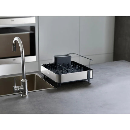 Extend Steel Dish Rack Durable Kitchen Dish Drying Rack with Drain Board