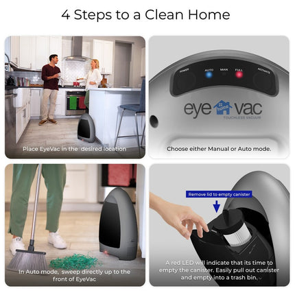 Silver Home Vacuum – 1-Gallon Touchless Cleaning System