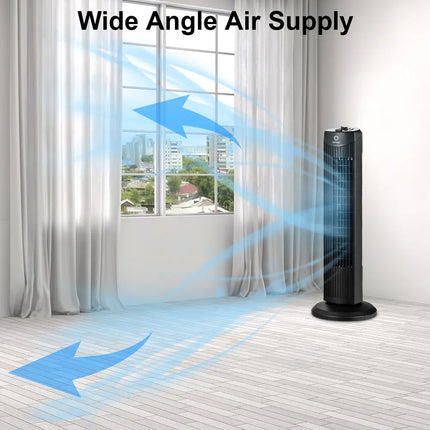 Fantask 28" Oscillating Tower Fan 35W 3 Speed Quiet Cooling Fan Home