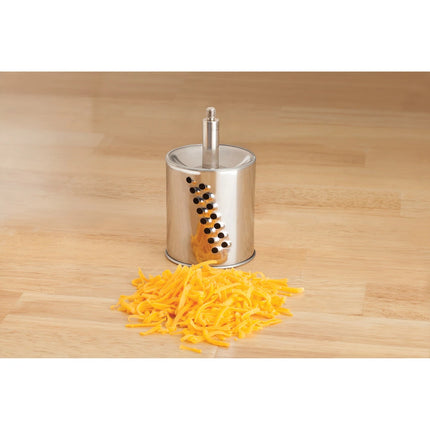 Suction Base Cheese Grater with 2 Interchangeable Grating Drums