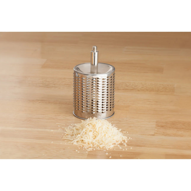 Suction Base Cheese Grater with 2 Interchangeable Grating Drums