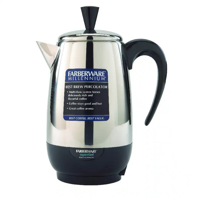 2–8 Cup Stainless Steel Percolator Coffee Maker Classic Brewing Pot