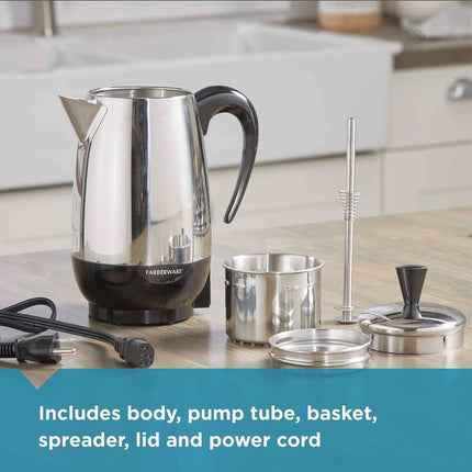 2–8 Cup Stainless Steel Percolator Coffee Maker Classic Brewing Pot